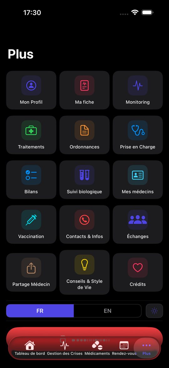 Toutes les rubriques — DrepaPulse sur iPhone