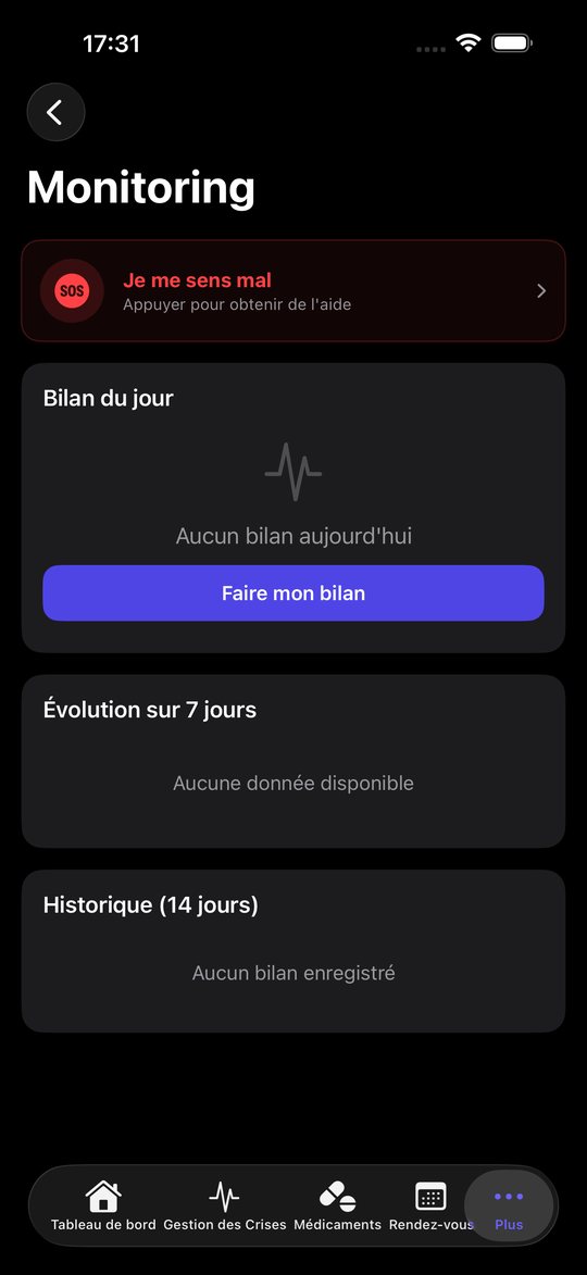 Monitoring — DrepaPulse sur iPhone